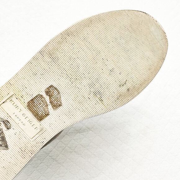 Kurt Geiger London Laney Coloful Stone Beige/Gray Leather Shoes Size 36.5 - Picture 4 of 7